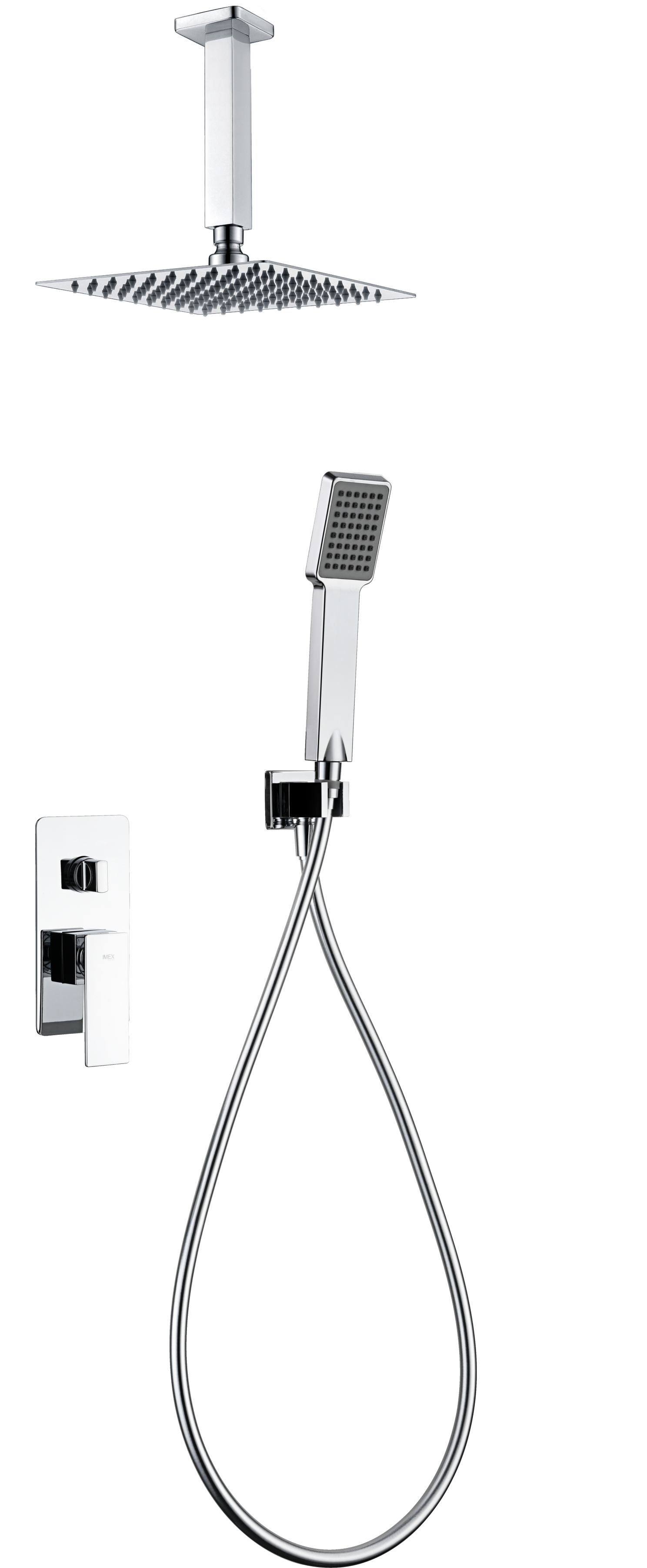 ENSEMBLE DE DOUCHE ENCASTRE CHROME GPC061