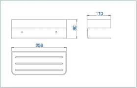 PORTE SAVON FRONTAL BLANC MAT ADY007/BL