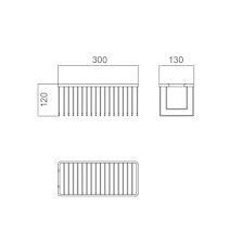 PORTE SAVON RECTANGULAIRE CHROME ADF002