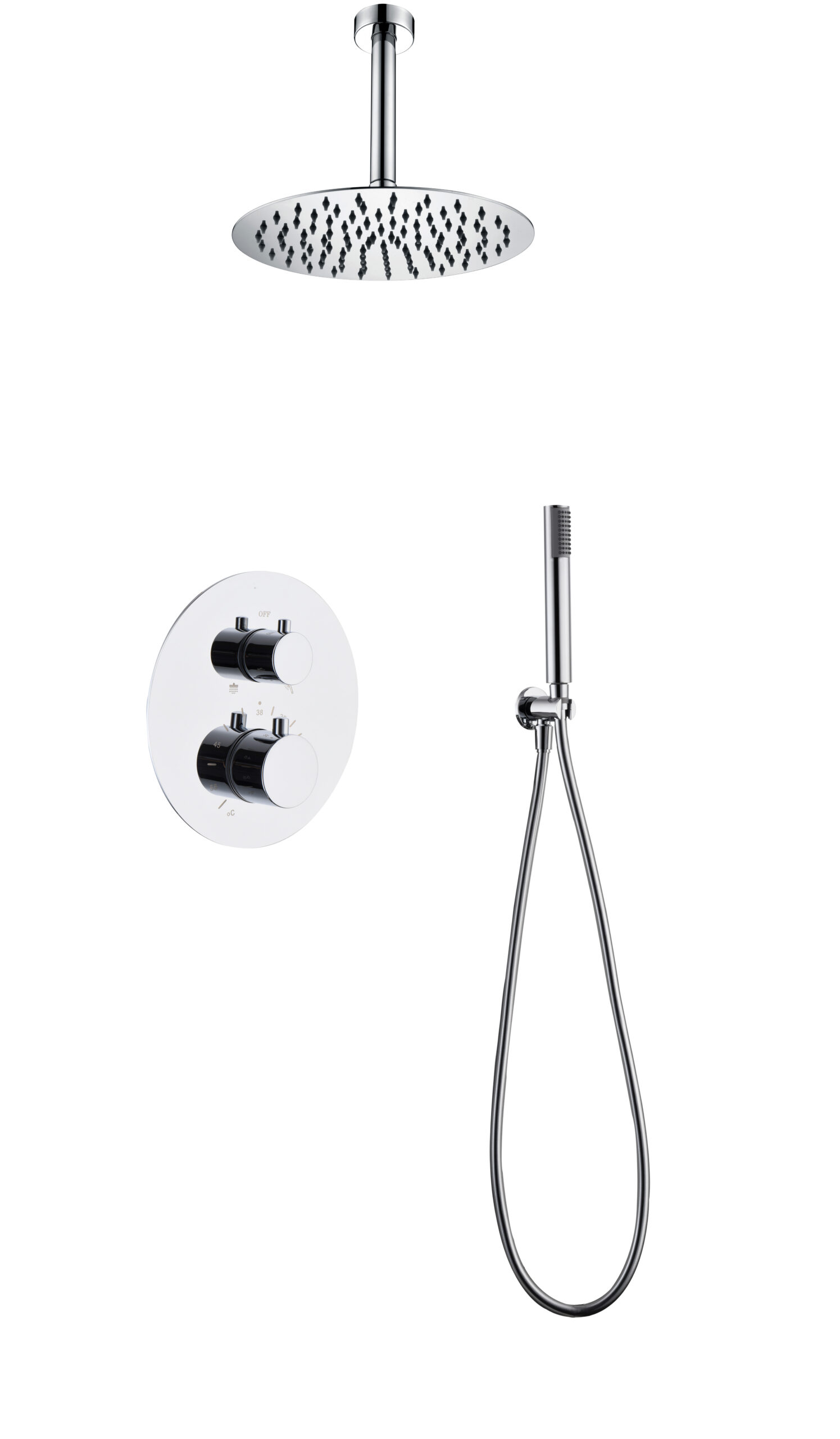 ENSEMBLE DE DOUCHE ENCASTRE CHROME GTT039