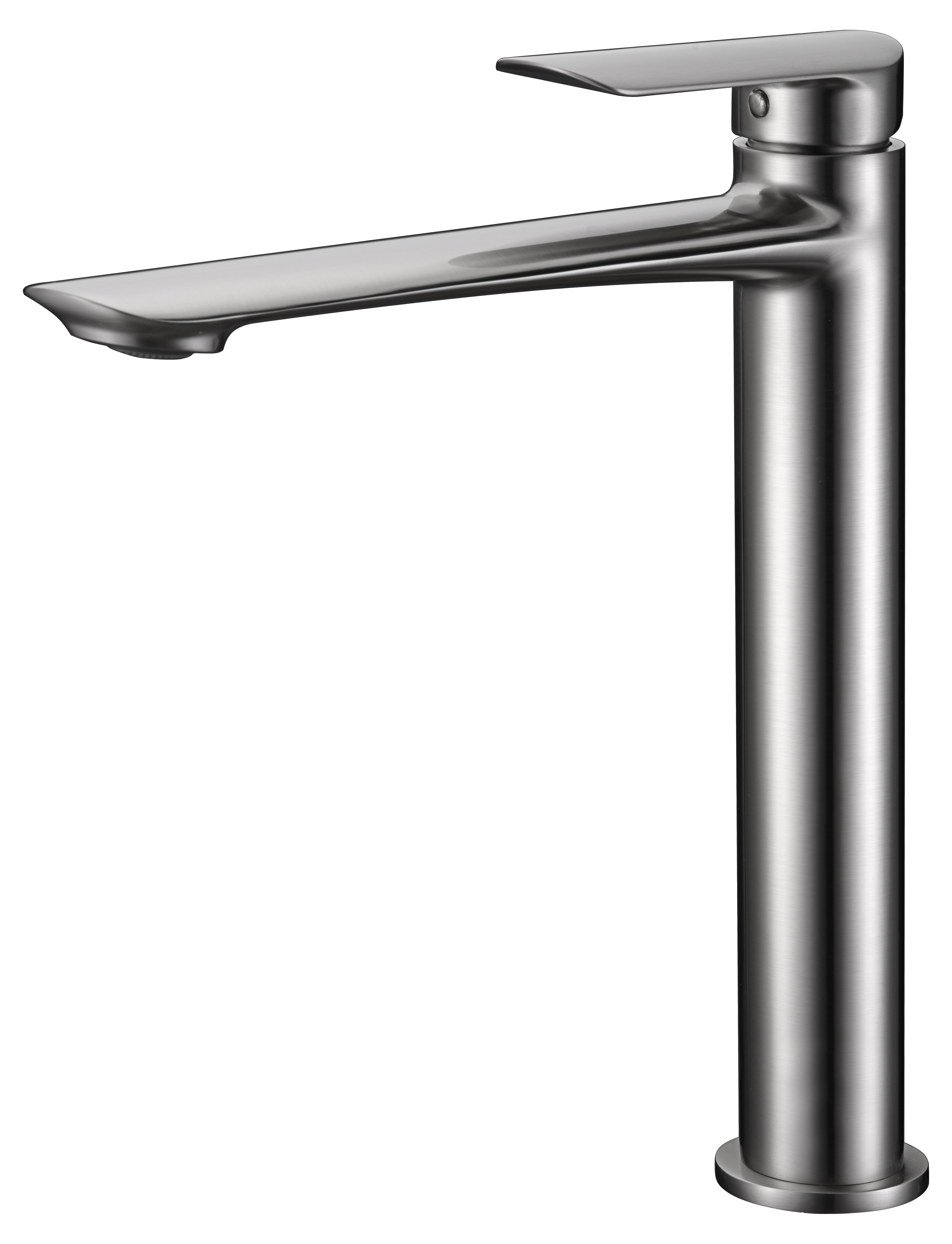 MITIGEUR MONOCOMMANDE BEC HAUT NICKEL BROSSE BDG040-3NQ