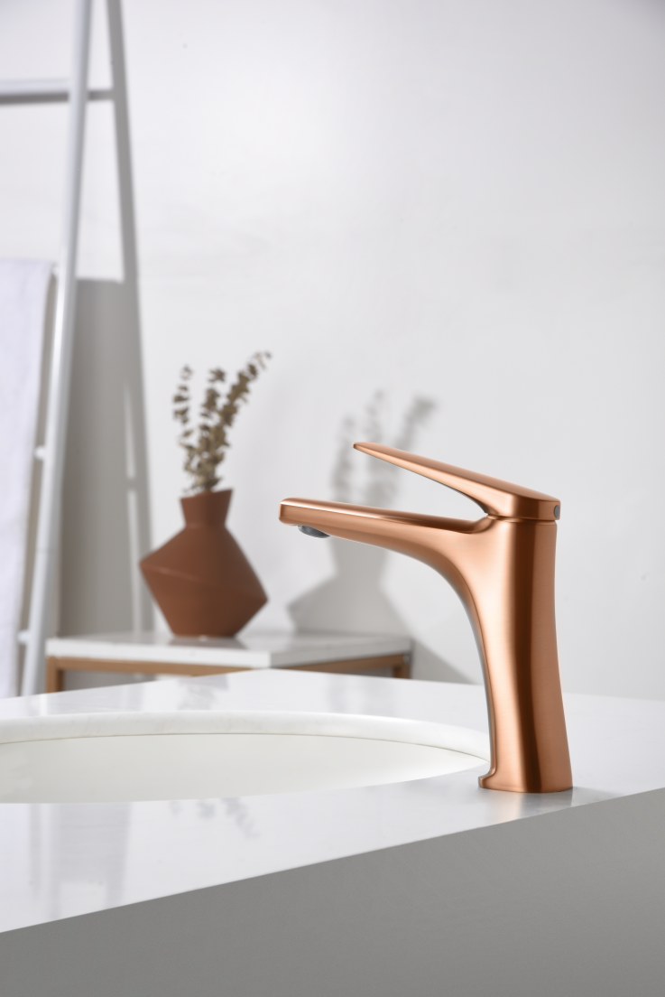 MITIGEUR MONOCOMMANDE OR ROSE BROSSE BDD055-1ORC