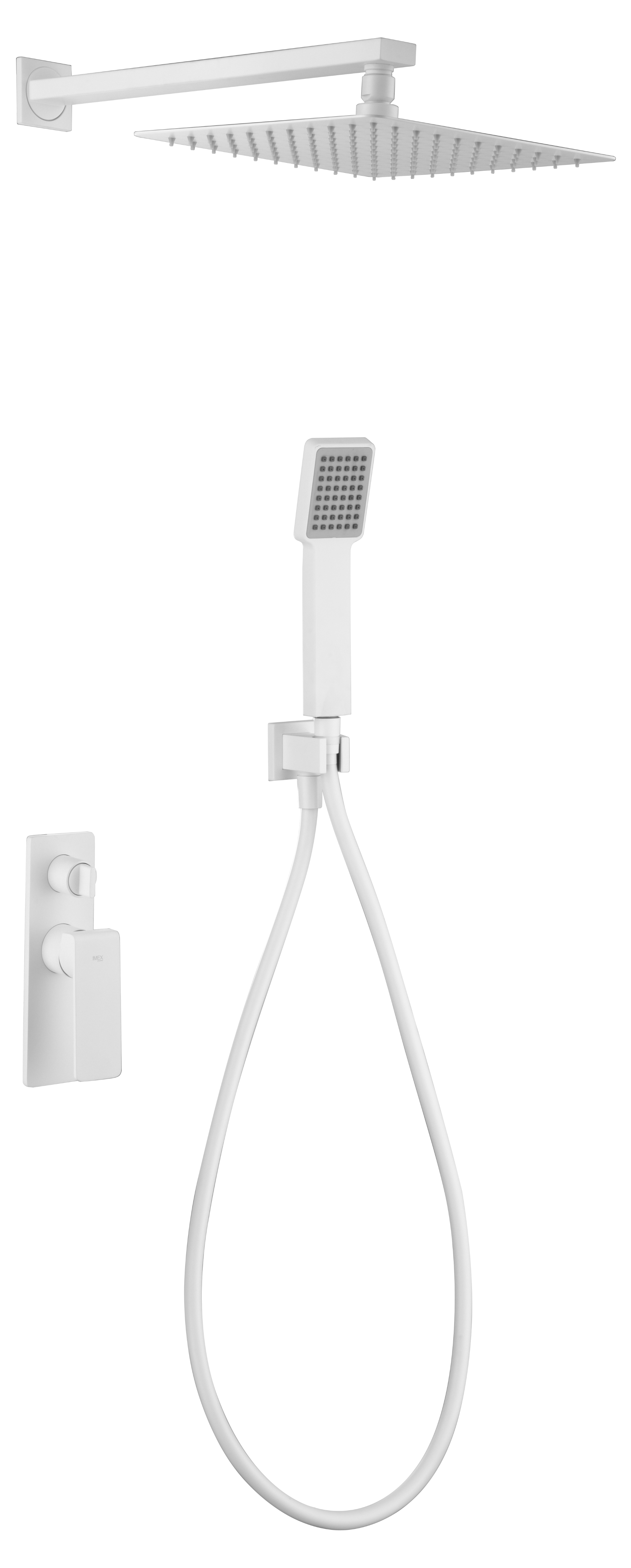 ENSEMBLE DE DOUCHE ENCASTRE BLANC MAT GPF016/BL