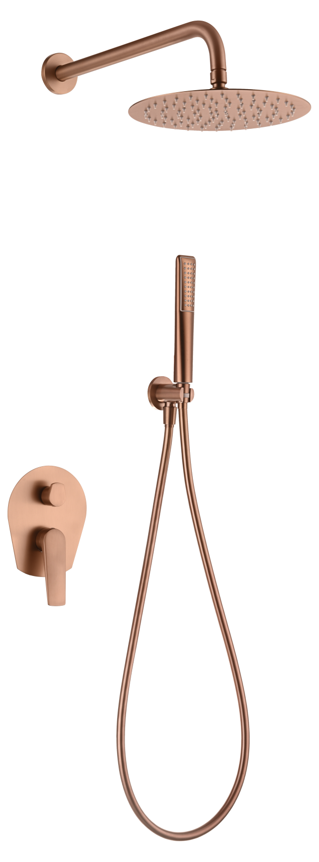 ENSEMBLE DE DOUCHE ENCASTRE OR ROSE BROSSE GPD055/ORC
