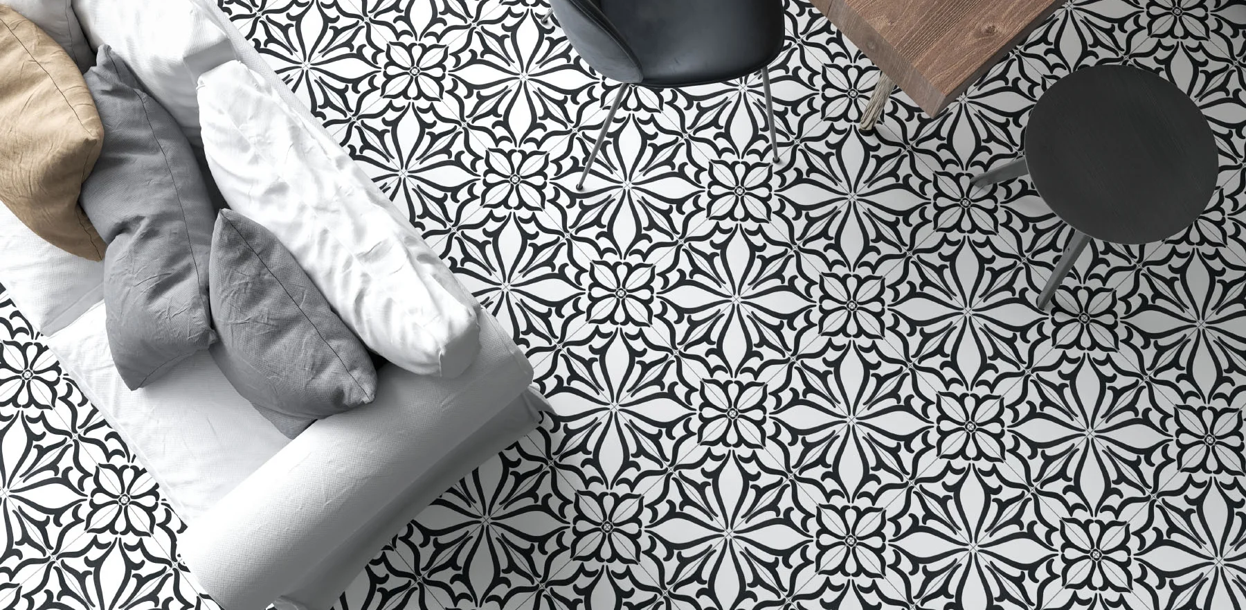 DECOR CLASSIC C NOIR 20X20