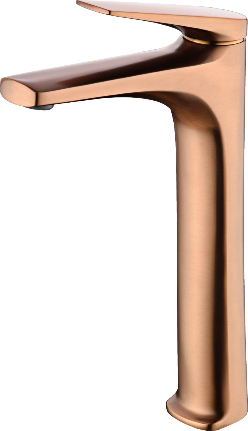 MITIGEUR MONOCOMMANDE BEC HAUT OR ROSE BROSSE BDD055-3ORC