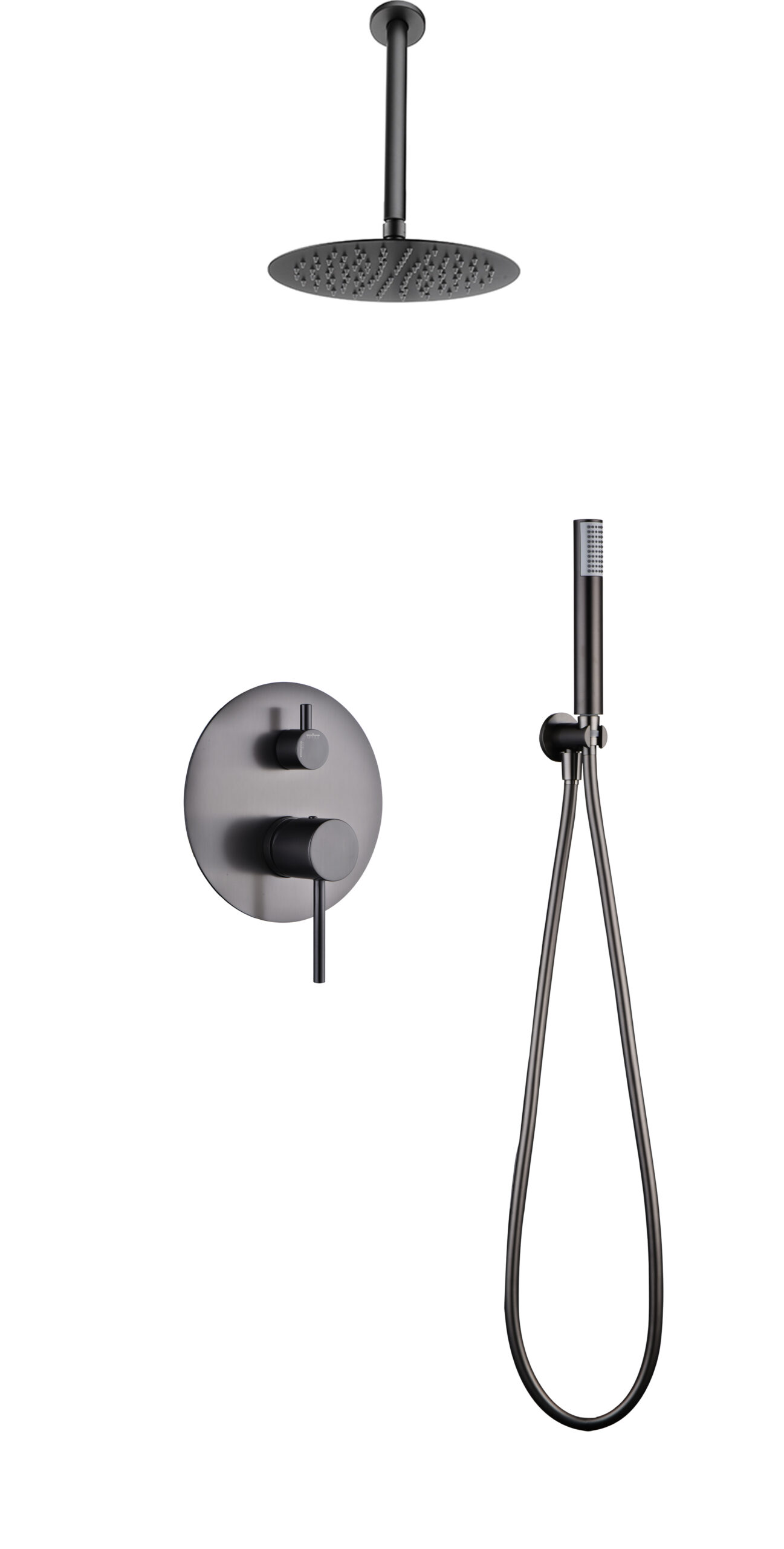 ENSEMBLE DE DOUCHE ENCASTRE BLACK GUN METAL GTP039/BGM