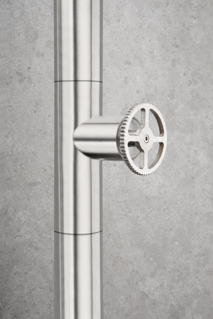 ENSEMBLE DE DOUCHE POUR PISCINE EXTERIEURE ACIER GPP001/AC