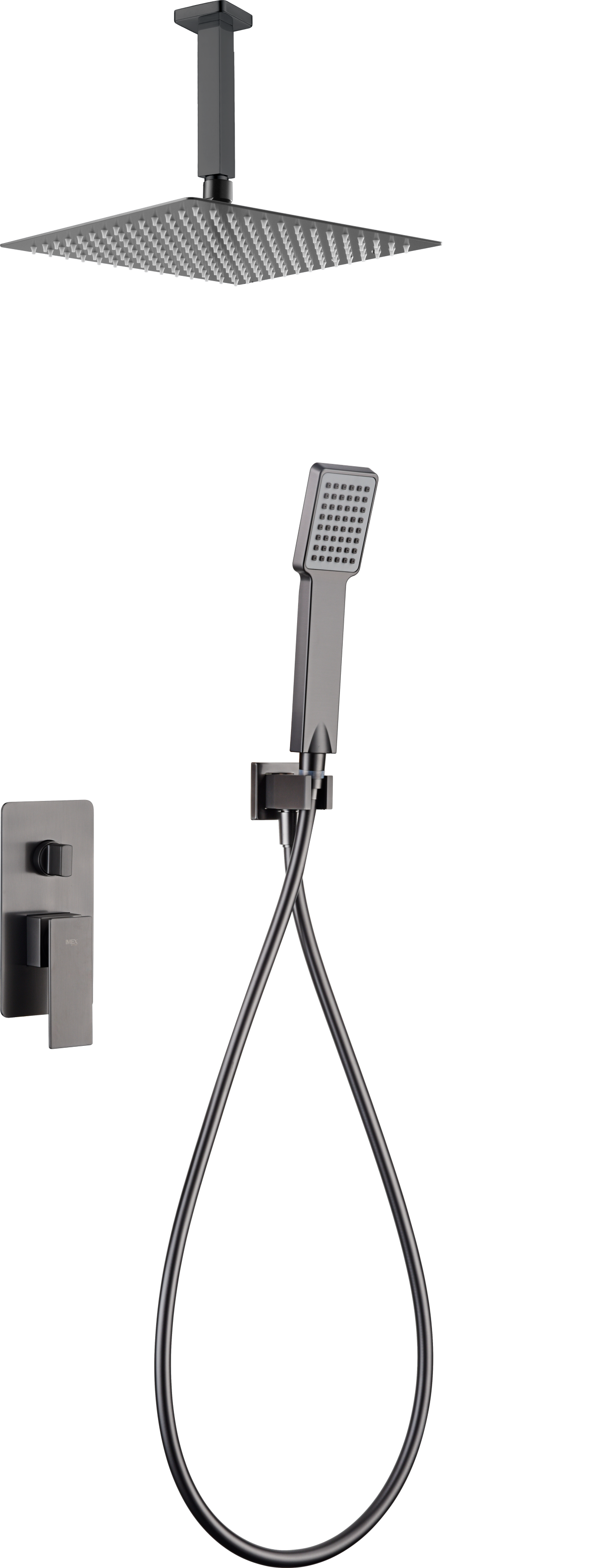 ENSEMBLE DE DOUCHE ENCASTRE BLACK GUN METAL GPC061/BGM