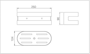 PORTE SAVON FRONTAL CHROME ADL012