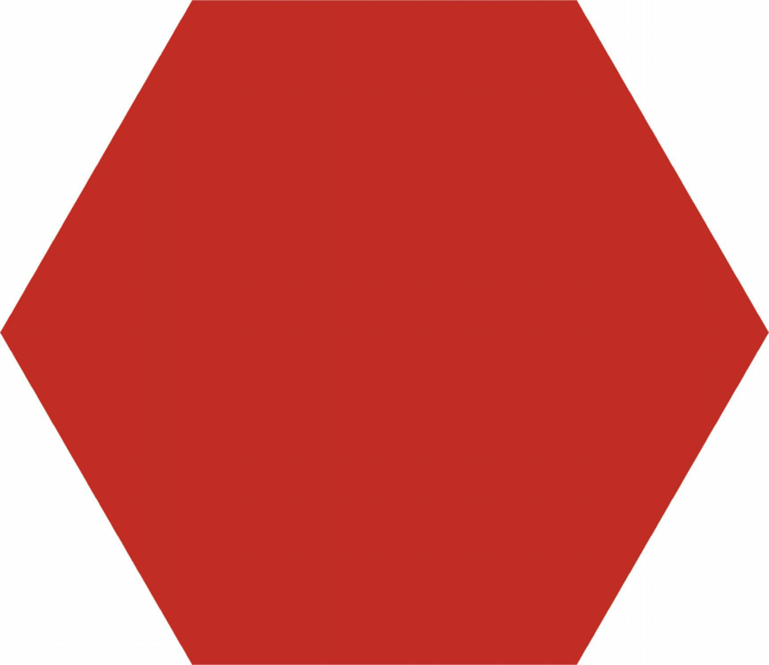 HEX BASIC RED 22X25