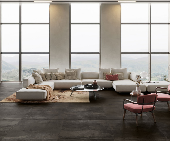 METALLIC BROWN NATUREL 60X60
