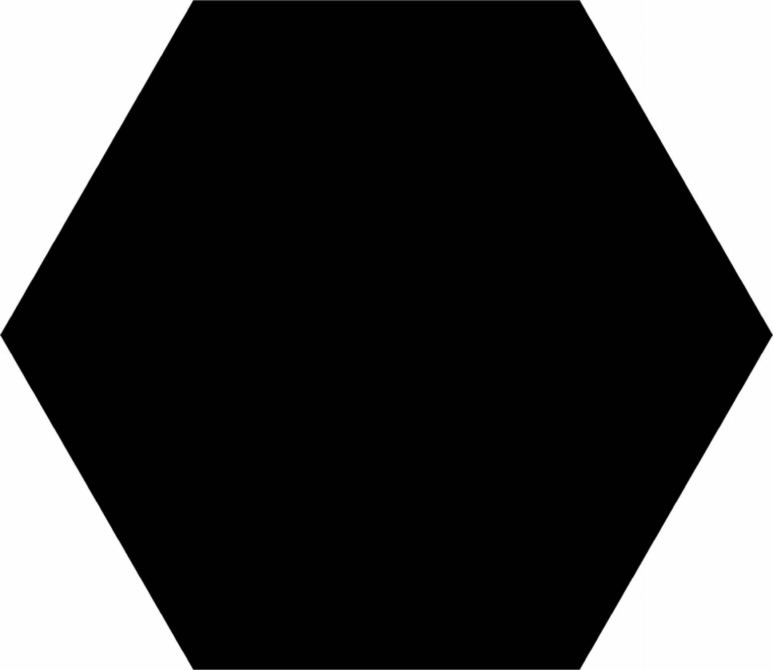 HEX BASIC BLACK 22X25
