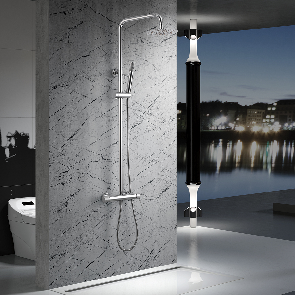 BARRE DE DOUCHE EN ACIER INOX BDD038