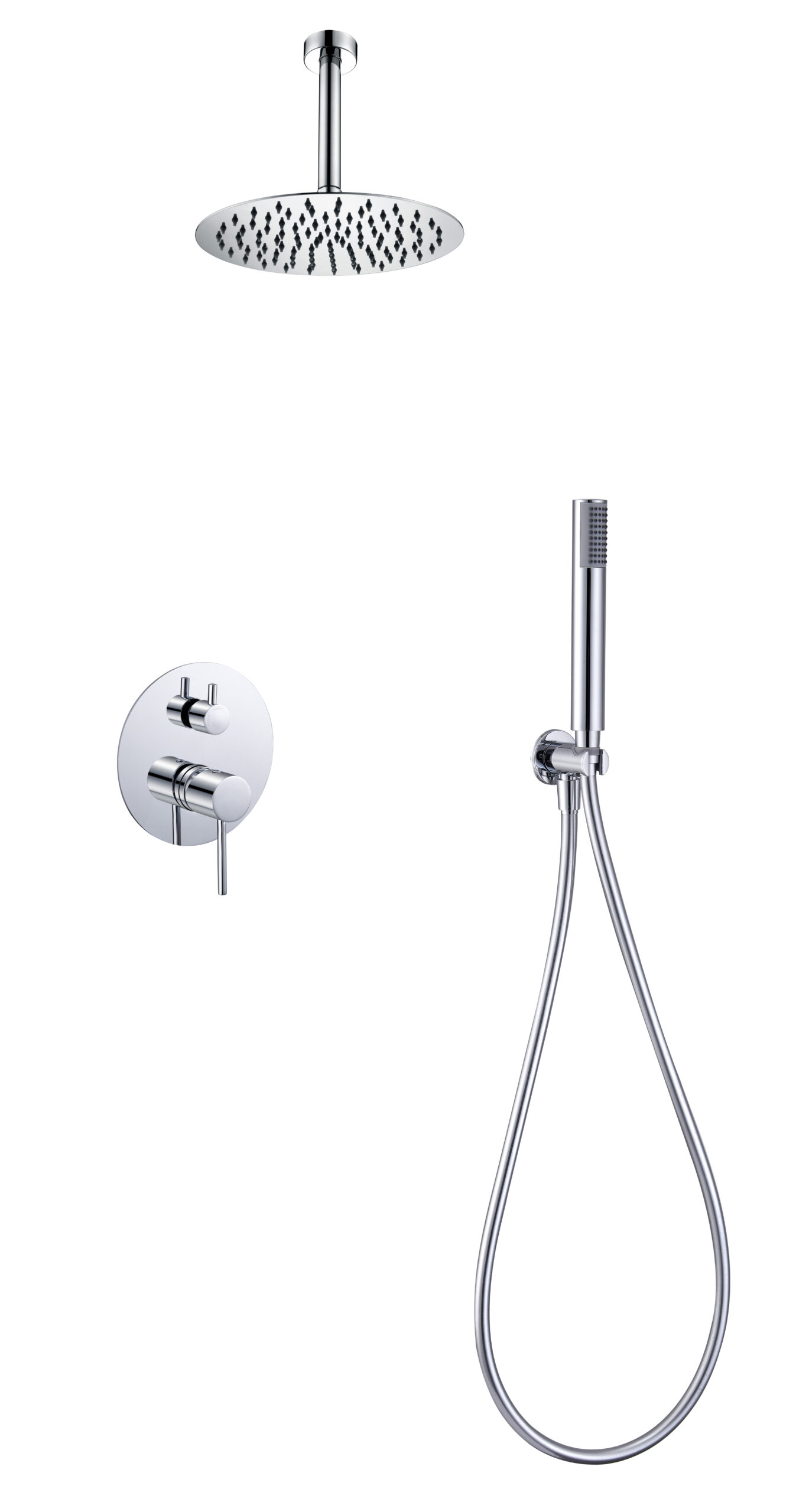 ENSEMBLE DE DOUCHE ENCASTRE CHROME GPT039
