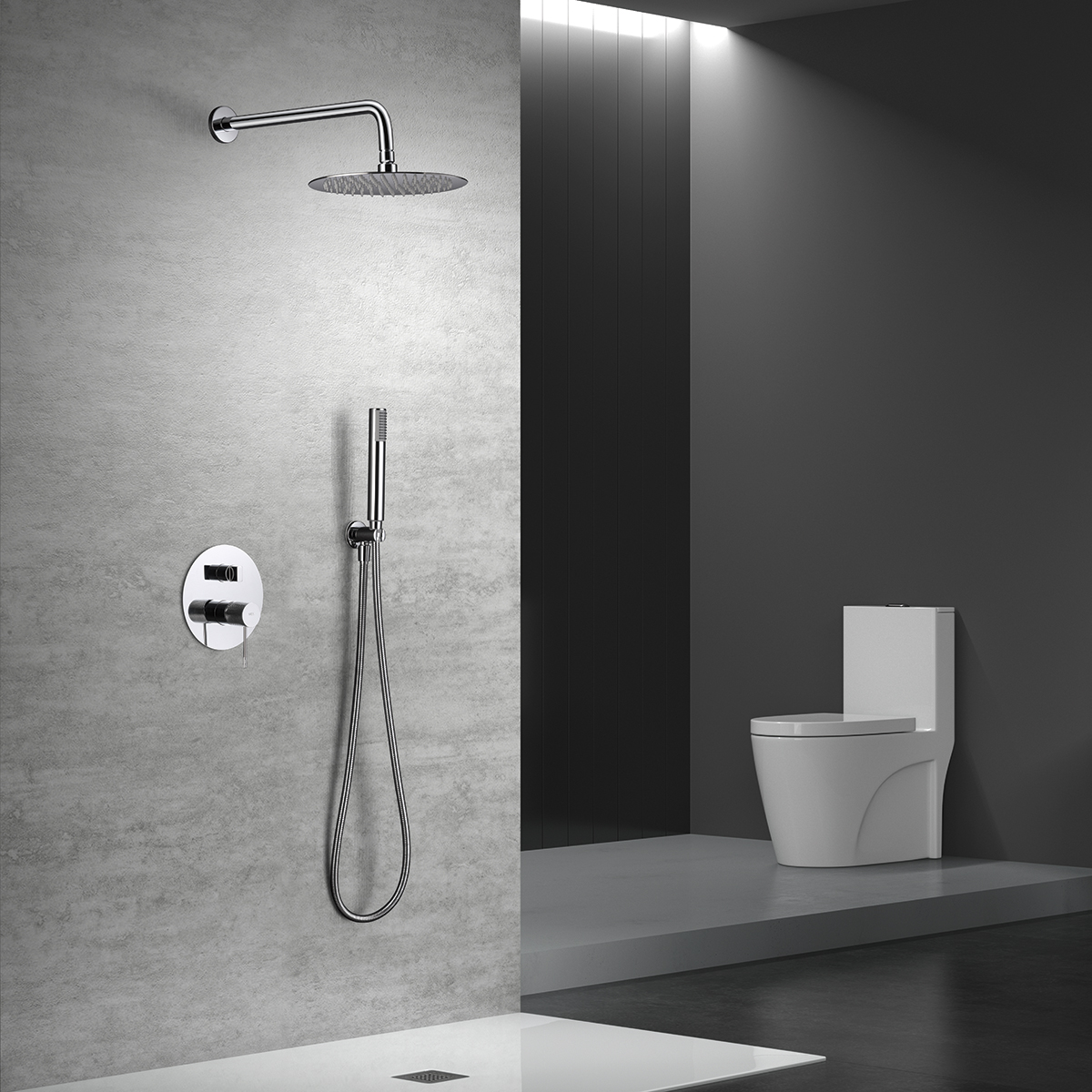 ENSEMBLE DE DOUCHE ENCASTRABLE CHROME GPD038
