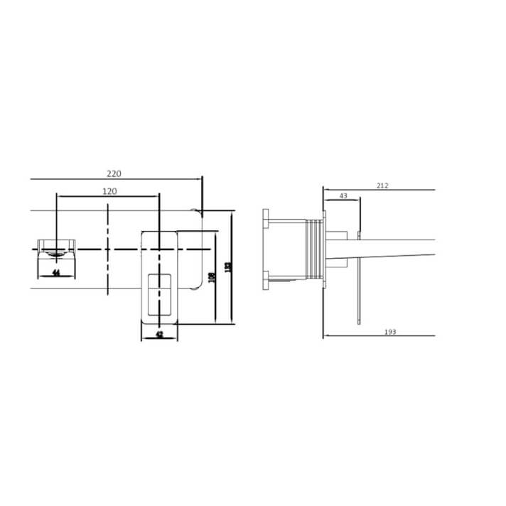 MITIGEUR MONOCOMMANDE ENCASTRE NOIR MAT BDC032-4NG