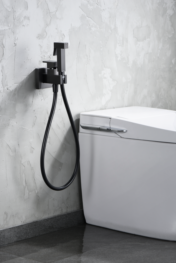 MITIGEUR ENCASTRE POUR BIDET CARREE BLACK GUN METAL RDM003/BGM