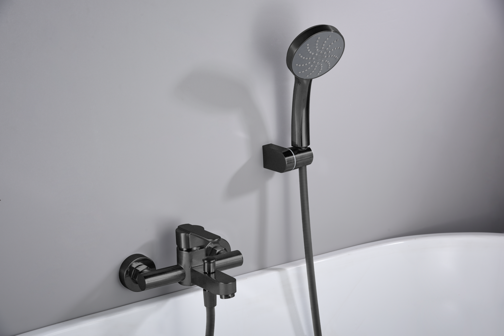 MITIGEUR BAIN/DOUCHE NOIR MAT BDR001-4NG