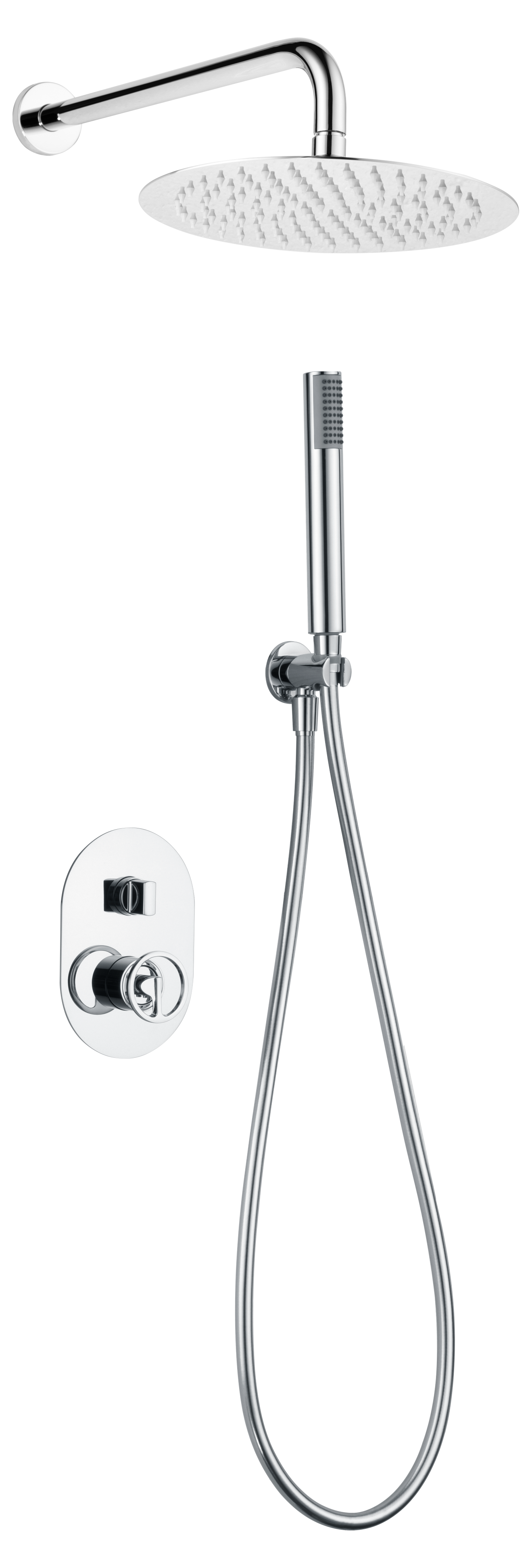 ENSEMBLE DE DOUCHE ENCASTRE CHROME GPC033