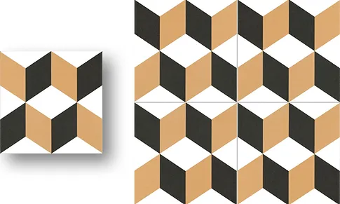 DECOR CUBIQUE CARAMEL 20X20