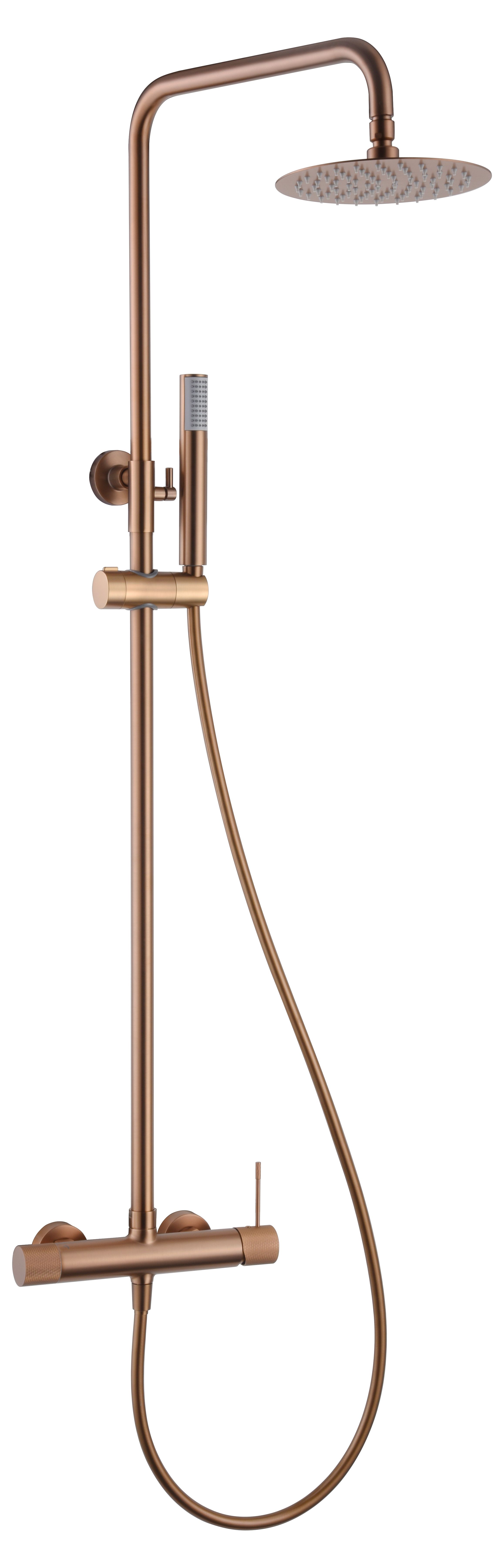 ENSEMBLE DE DOUCHE OR ROSE BROSSE BDD038/ORC