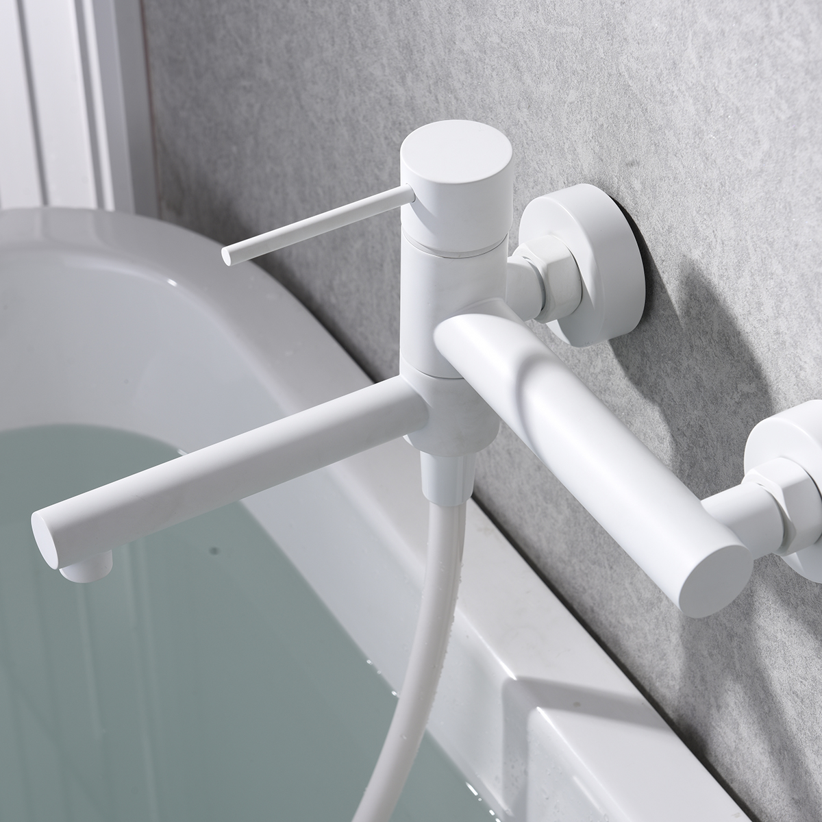 MITIGEUR BAIN/DOUCHE BLANC MAT  BDYS045-4BL