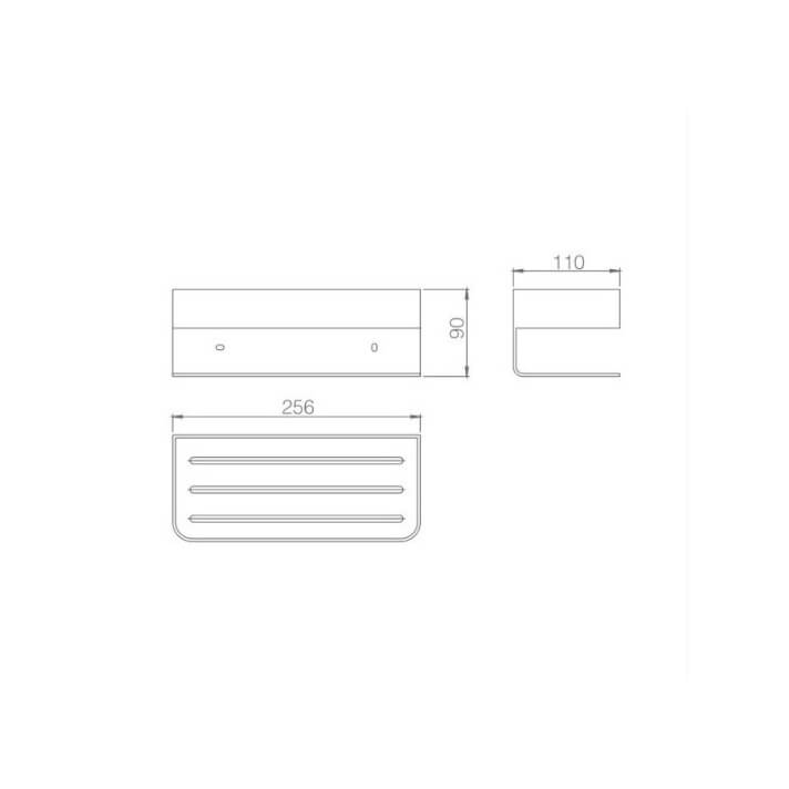 PORTE SAVON FRONTAL CHROME ADY007