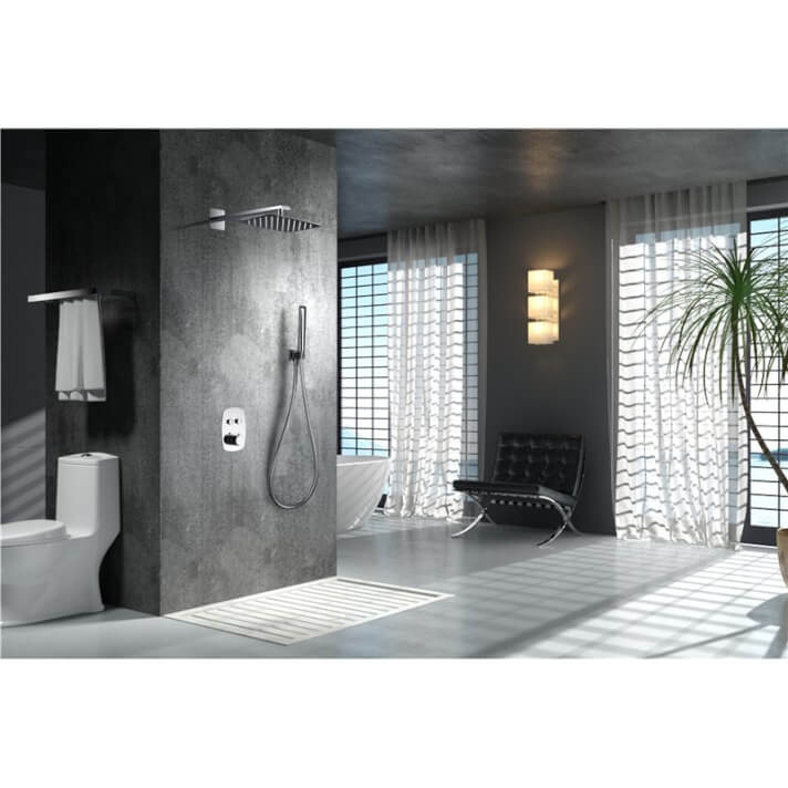 ENSEMBLE DE DOUCHE ENCASTRE CHROME GPH035