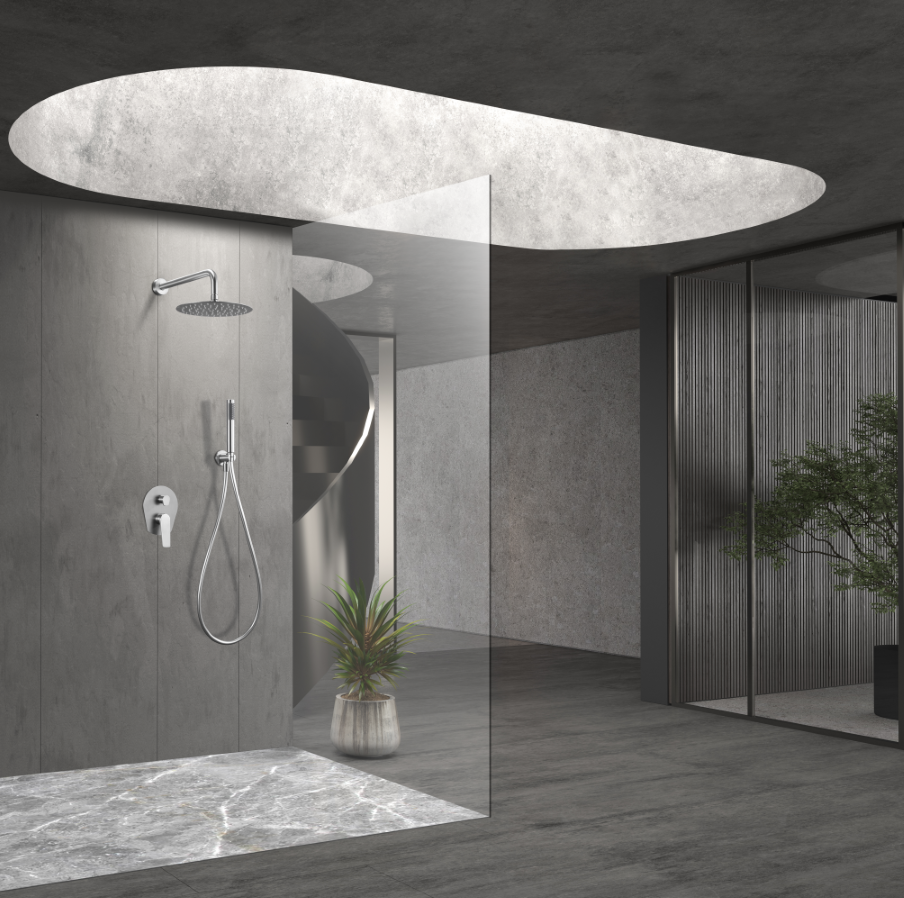 ENSEMBLE DE DOUCHE ENCASTRE INOX GPD055/AC