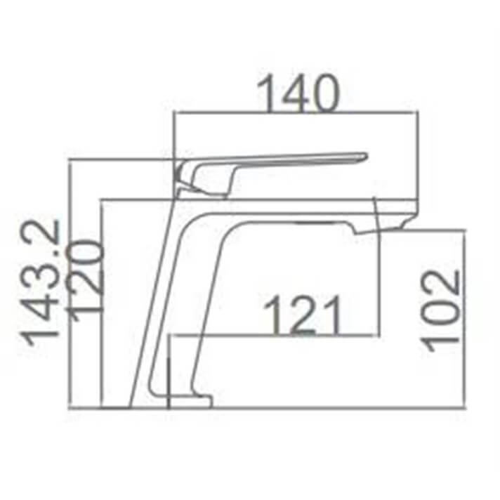 MITIGEUR MONOCOMMANDE BLANC MAT BDF016-1BL