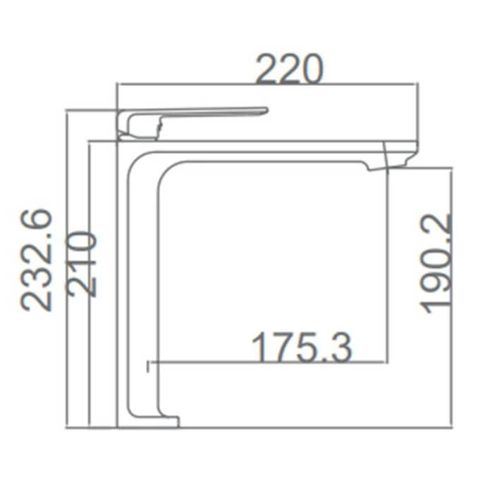 MITIGEUR MONOCOMMANDE BEC HAUT CHROME BDF016-3
