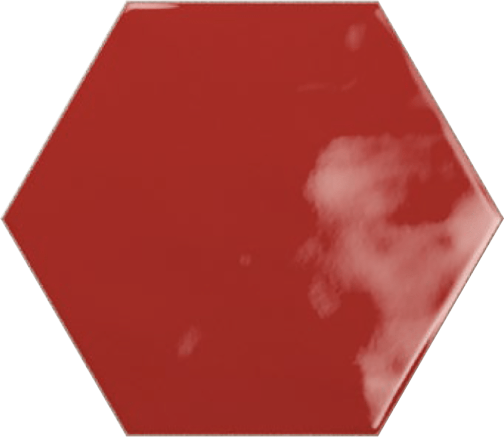 HEXA GEOMETRY RED GLOSS 15X17