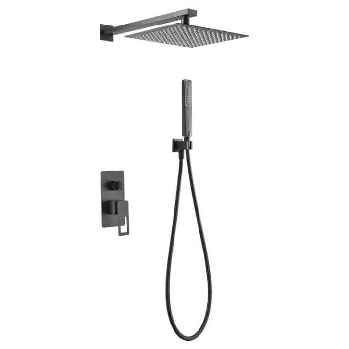 ENSEMBLE DE DOUCHE ENCASTRE NOIR MAT BDES37-6NG