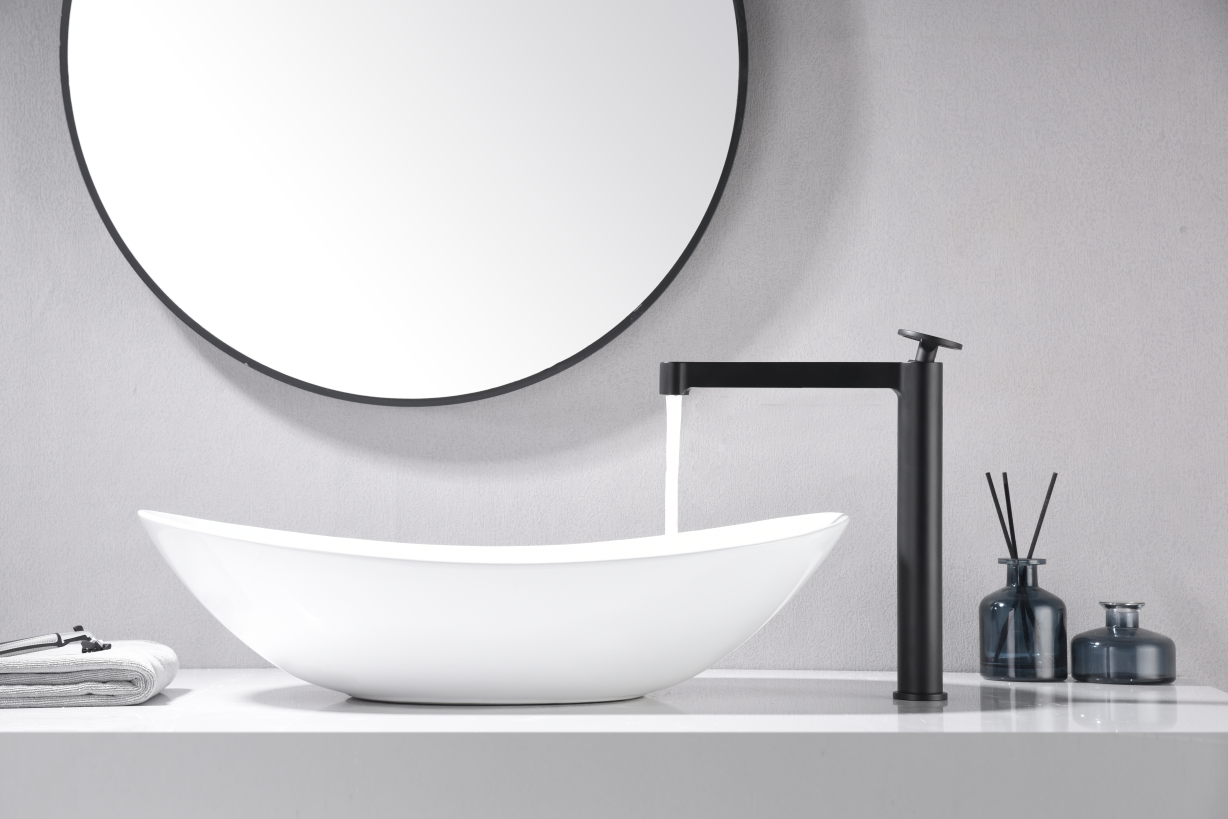 MITIGEUR MONOCOMMANDE BEC HAUT NOIR MAT BDC033-3NG