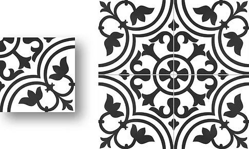 DECOR CLASSIC D NOIR 20X20