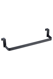 PORTE SERVIETTE POUR MEUBLE NOIR MAT