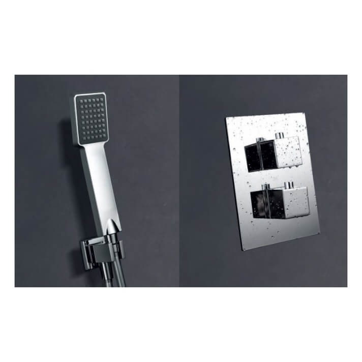ENSEMBLE DE DOUCHE ENCASTRE CHROME GPC009