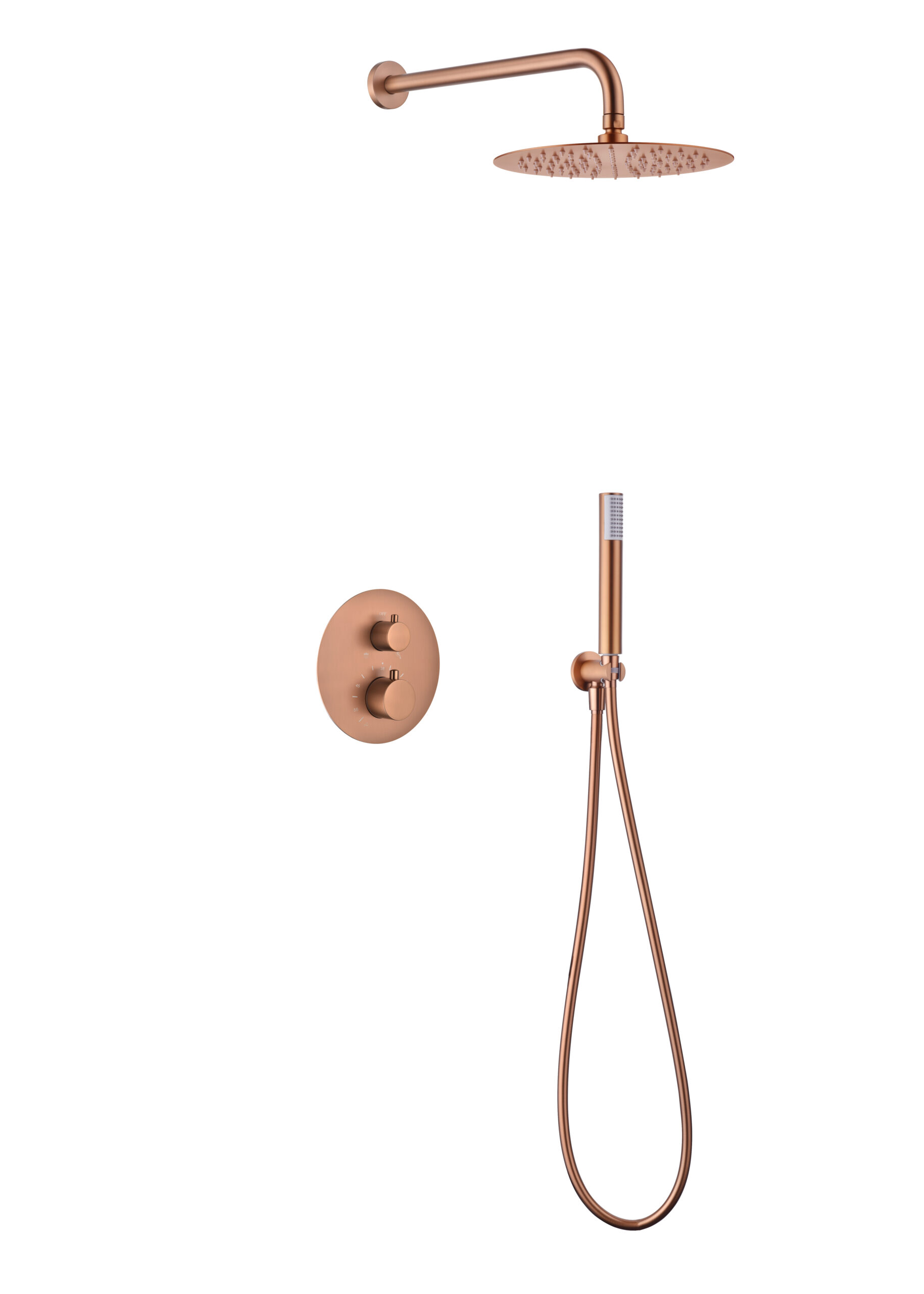 ENSEMBLE DE DOUCHE ENCASTRE OR ROSE DORE GTM039/ORC