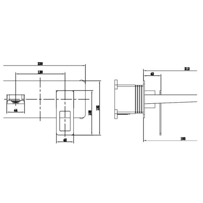 MITIGEUR ENCASTRE NOIR MAT DORE BRILLANT BDC032-4NGOLD