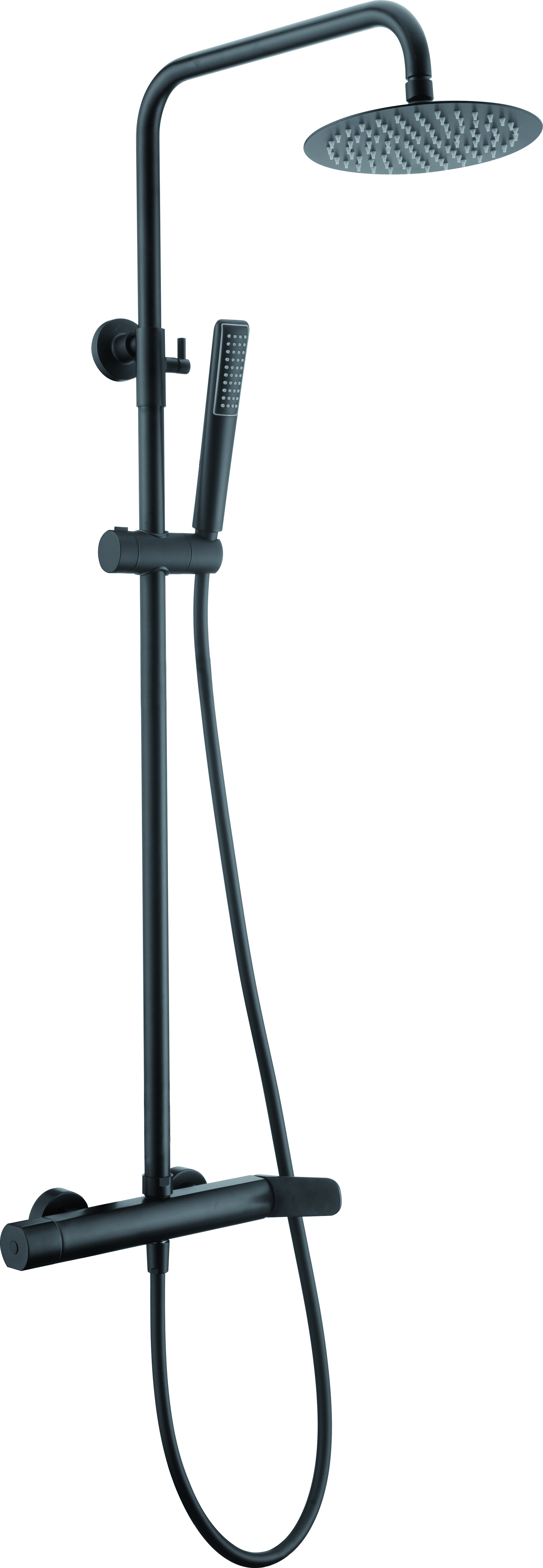 ENSEMBLE DE DOUCHE EN ACIER INOX NOIR MAT BDR031/NG