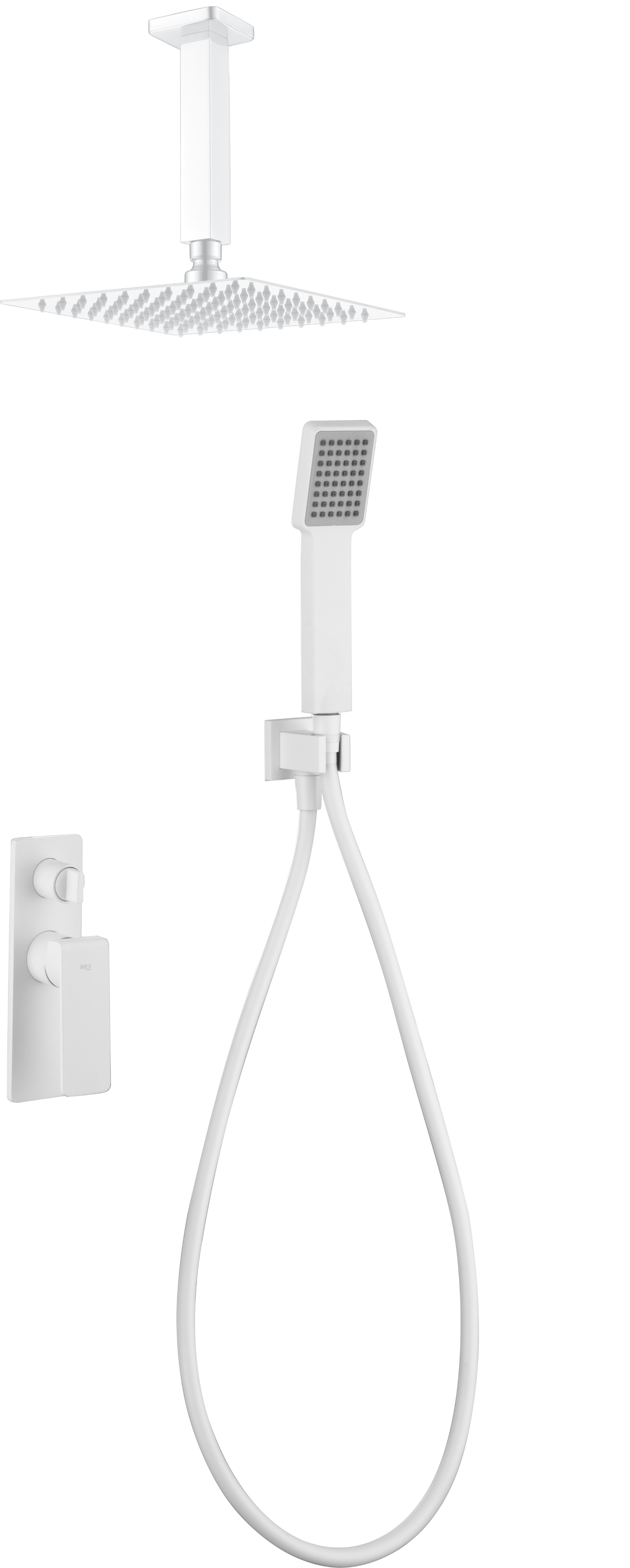 ENSEMBLE DE DOUCHE ENCASTRE BLANC MAT GPN058/BL