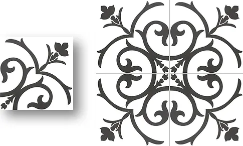 DECOR CLASSIC A NOIR 20X20