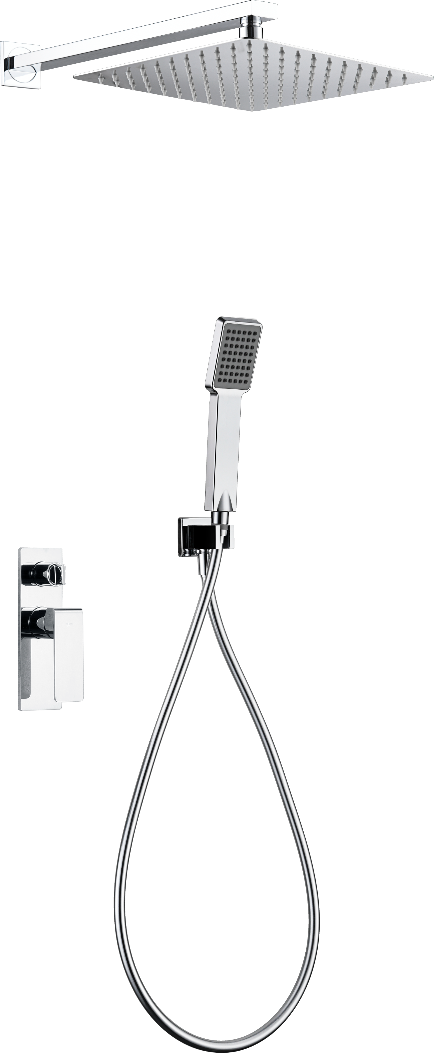 ENSEMBLE DE DOUCHE ENCASTRE CHROME GPF016