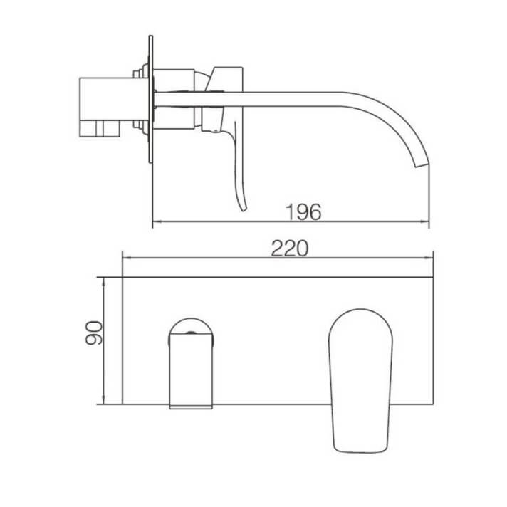 MITIGEUR MONOCOMMANDE ENCASTRE CHROME GLM021