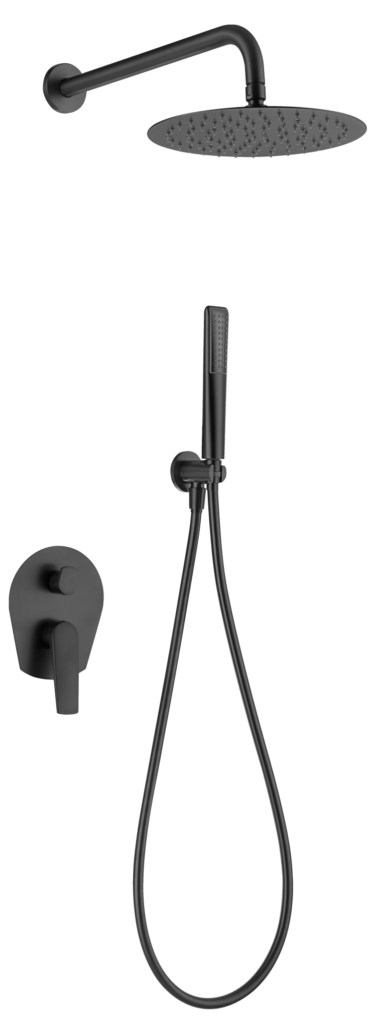 ENSEMBLE DE DOUCHE ENCASTRE NOIR MAT GPD055/NG
