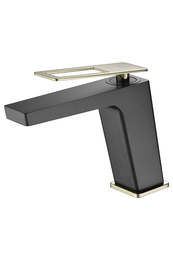 MITIGEUR MONOCOMMANDE NOIR MAT / OR BRILLANT BDC032-1GOLD