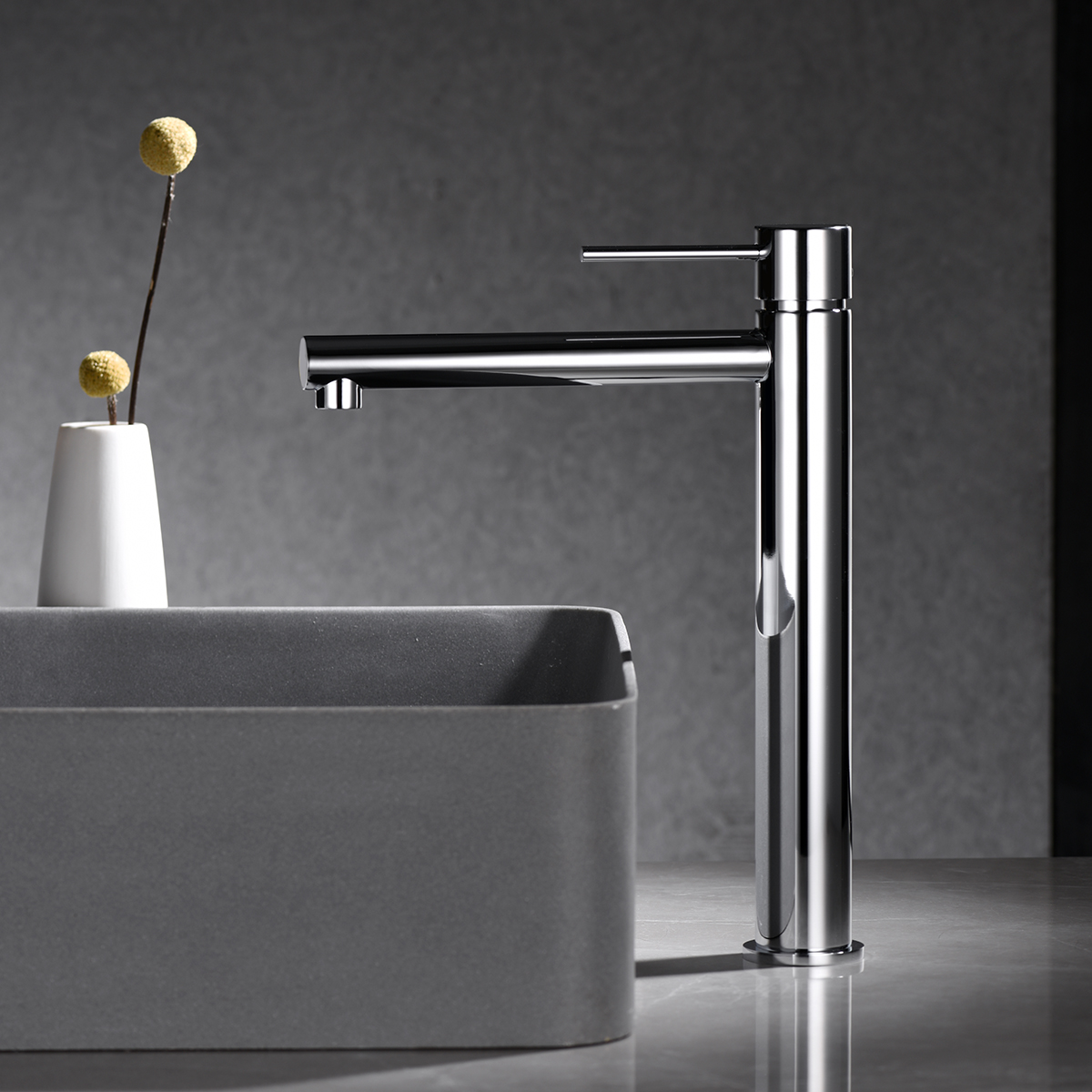 MITIGEUR MONOCOMMANDE BEC HAUT CHROME BDYS045-3