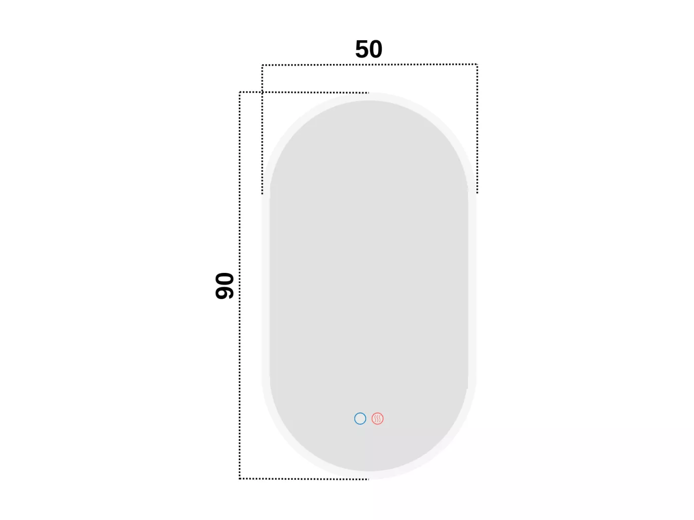 MIROIR CANADA 50X90