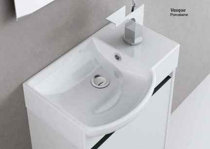 MEUBLE SLIM + VASQUE CERAMIQUE